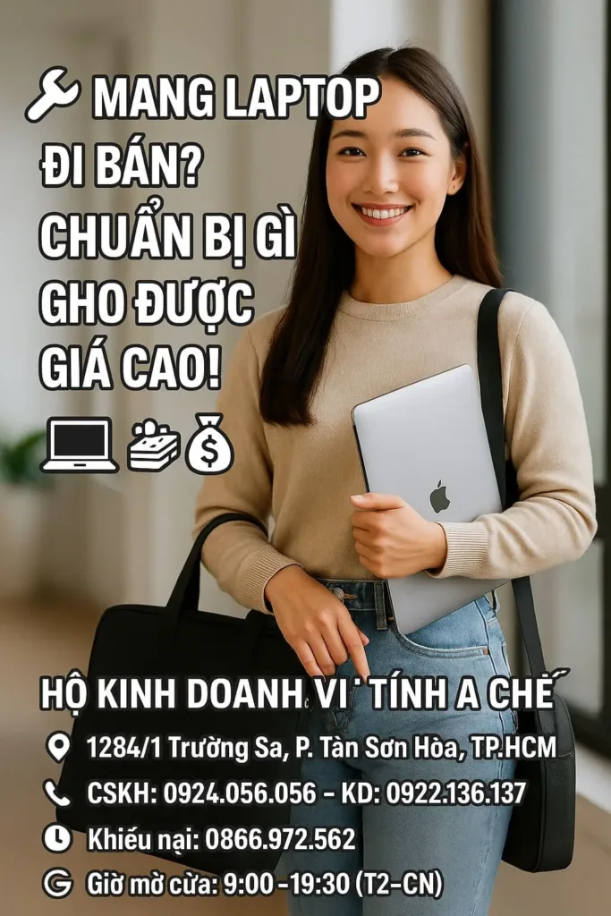 Cách Chuẩn Bị Khi Mang Laptop Đến Cửa Hàng Thu Mua –2025