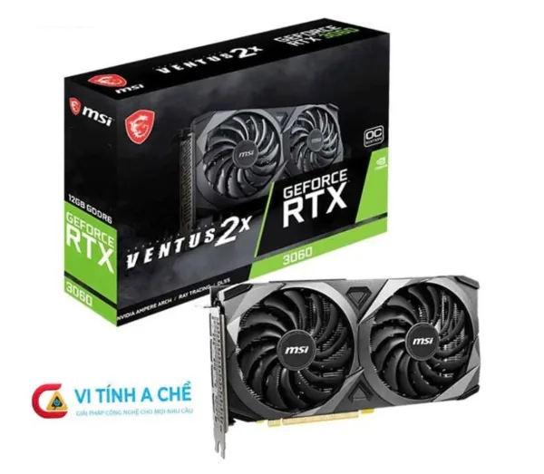 Card màn hình MSI RTX 3060 12GB GDDR6 Ventus 2X OC LHR