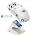 Chuột Gaming Attack Shark X6 White – Wireless 3 Mode