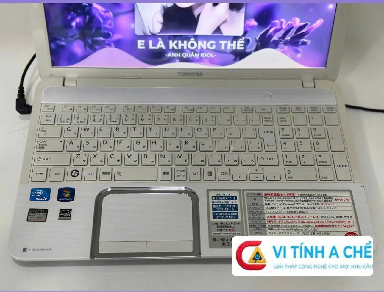 Toshiba T552 – Celeron B830 7 Toshiba T552 – Celeron B830 - Ảnh 7