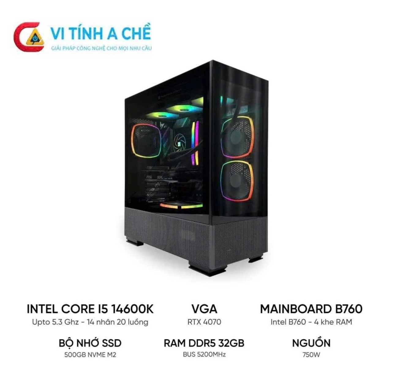 Pc Đồ Họa I5 14600K Rtx 4070 Giá Tốt – Hiệu Năng Khủng