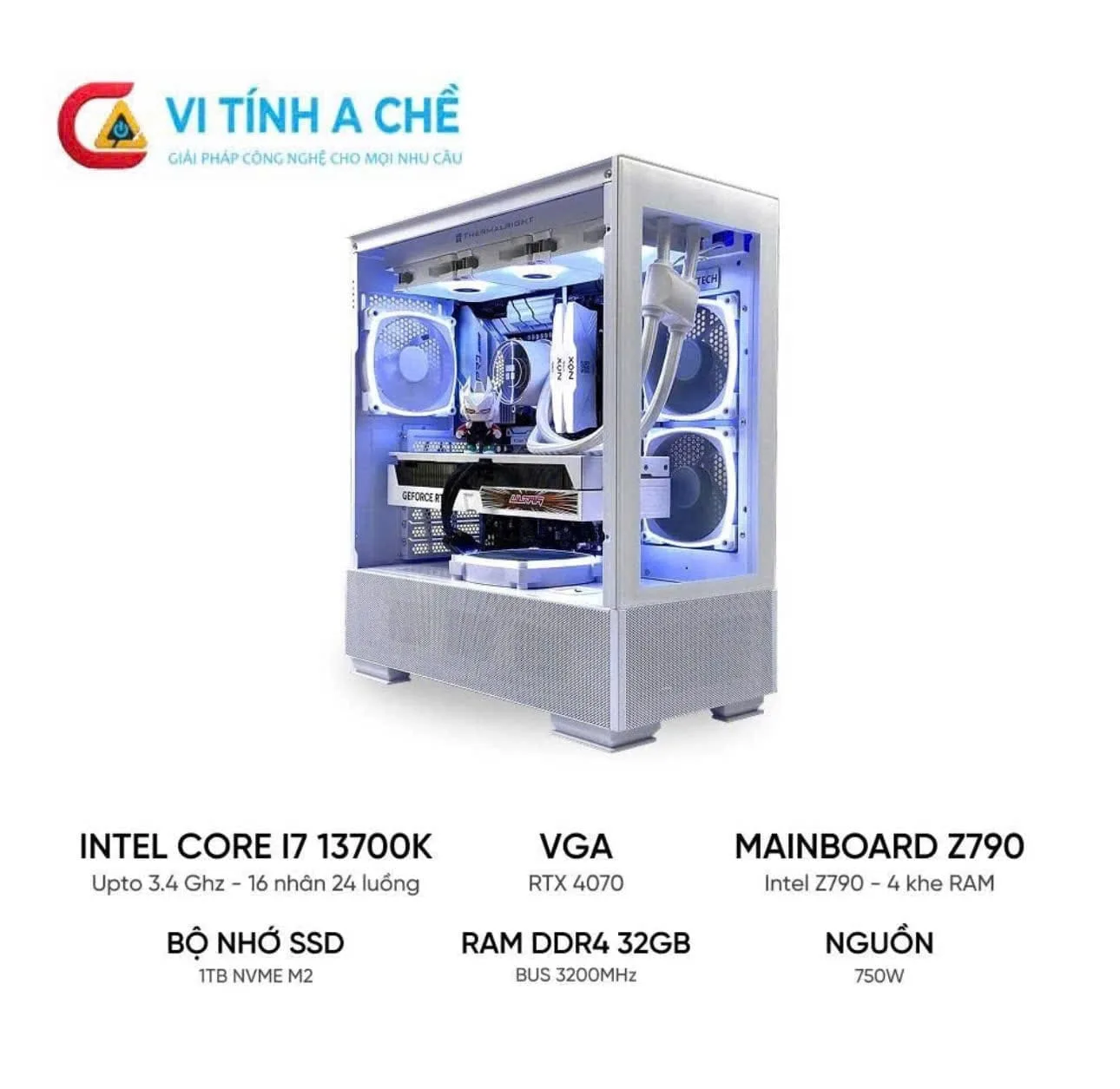 Pc Đồ Họa I7 13700K Rtx 4070 12Gb Hiệu Năng Mạnh Giá Rẻ