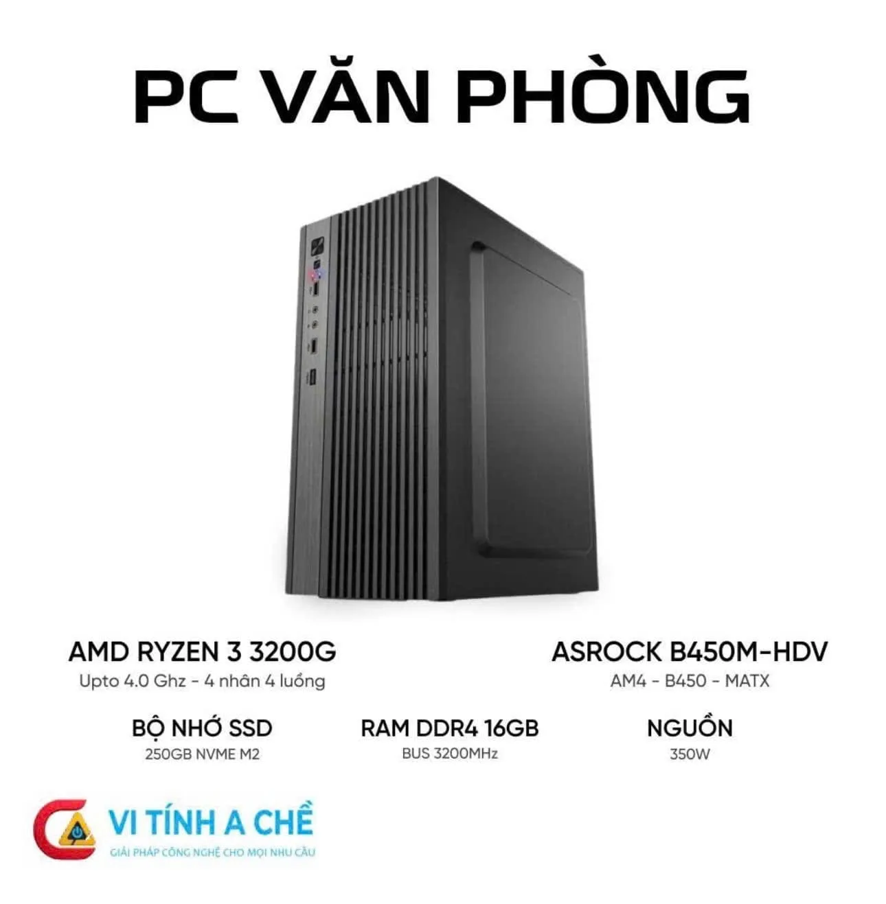 PC Văn Phòng Ryzen 3 3200G Giá Rẻ, Chạy Ổn Định