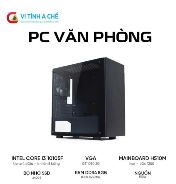 PC Văn Phòng i3-10105f Làm Việc Mượt, Giá Rẻ