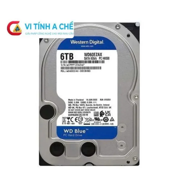 Ổ cứng Western Digital 6TB WD60EZAX ⚙️ Chính hãng