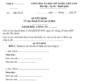Hồ Sơ Chứng Từ Khi Thanh Lý Tài Sản Doanh Nghiệp-0924056056