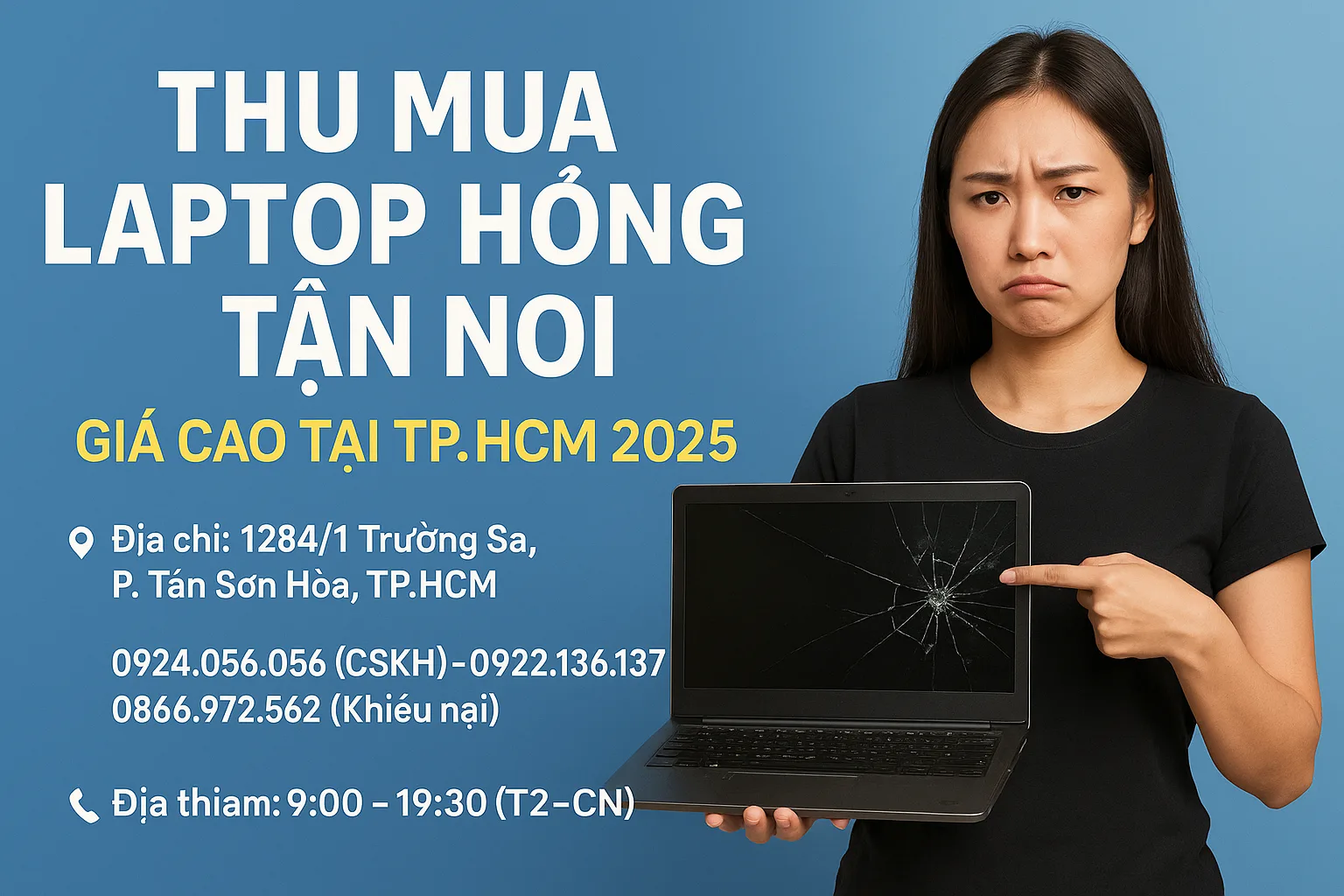 Thu Mua Laptop Hỏng Tphcm 2025 – Giá Cao, Thu Tận Nơi