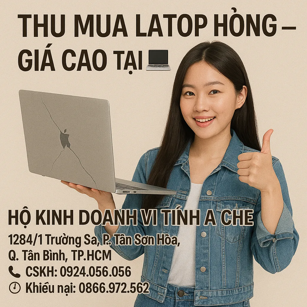 Thu Mua Laptop Hỏng Giá Cao 2025 – Uy Tín, Tận Nơi