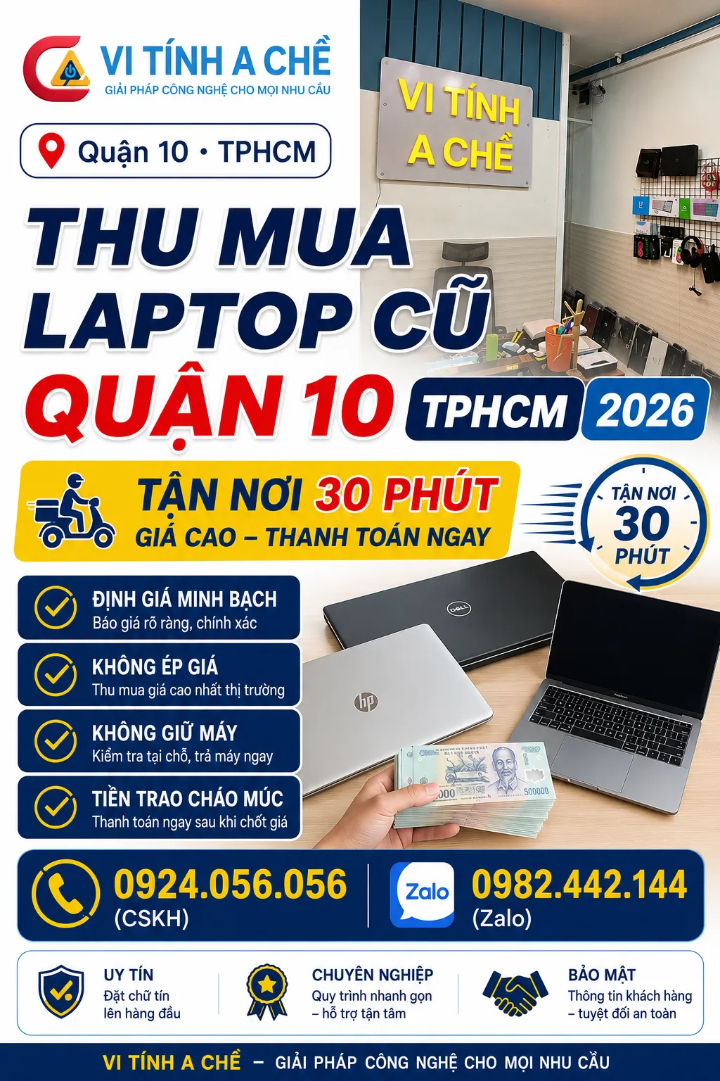 Thu Mua Laptop Cũ Quận 10 Tphcm 2026 | Vi Tính A Chề 1 Thu Mua Laptop Cũ Quận 10 - Vi Tính A Chề