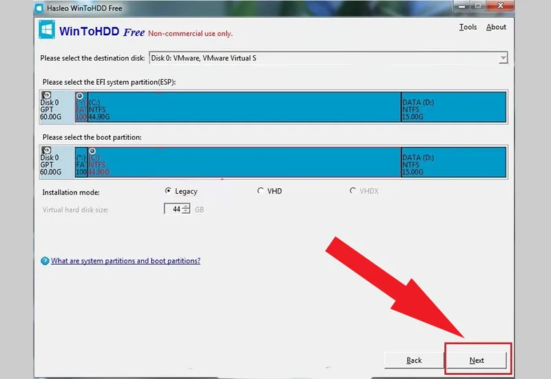 Cài Windows Không Cần Usb Boot Bằng Wintohdd