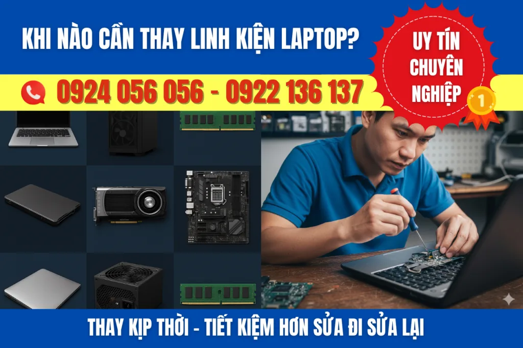 Khi Nào Cần Thay Linh Kiện Laptop?