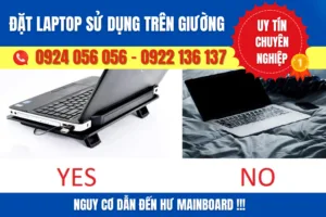 Đặt Laptop Trên Giường Gây Hư Mainboard
