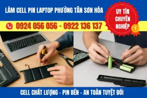 Làm Cell Pin Laptop Phường Tân Sơn Hòa