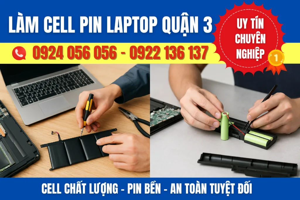 Làm Cell Pin Laptop Quận 3