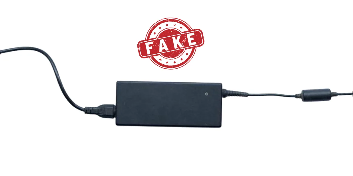 Sạc Laptop Fake 