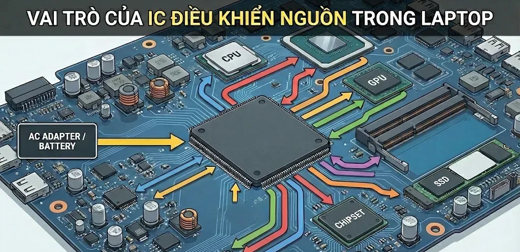 Laptop Mất Nguồn Do Ic Điều Khiển? Nguyên Nhân &Amp; Dấu Hiệu Nhận Biết 135 Laptop Mất Nguồn Do Ic Điều Khiển? Nguyên Nhân &Amp; Dấu Hiệu Nhận Biết