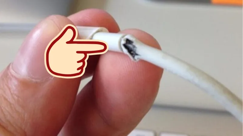 Cáp Sạc Laptop Bị Đứt Khiến Sạc Không Vào Pin