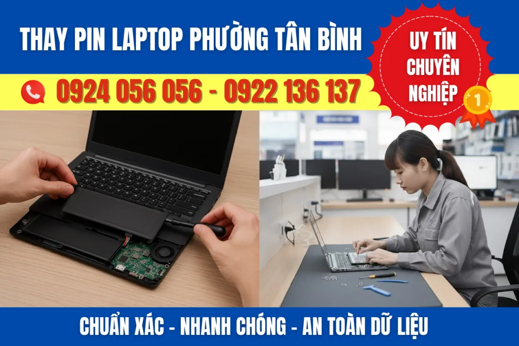 Thay Pin Laptop Phường Tân Bình