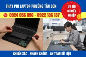 Thay Pin Laptop Phường Tân Sơn
