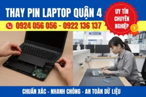 Thay Pin Laptop Quận 4