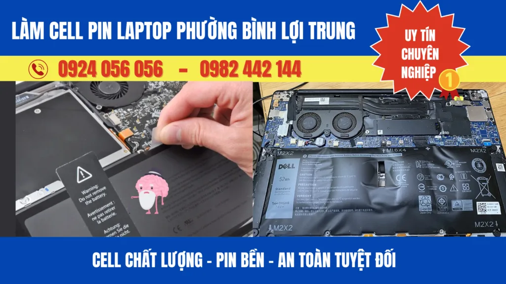 Làm Cell Pin Laptop Phường Bình Lợi Trung