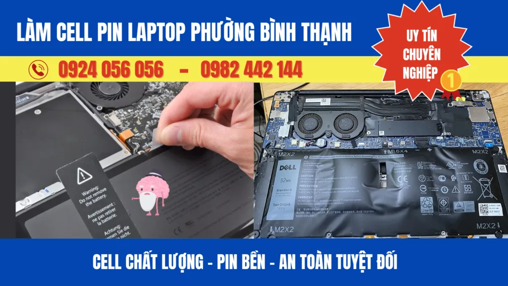 Làm Cell Pin Laptop Phường Bình Thạnh