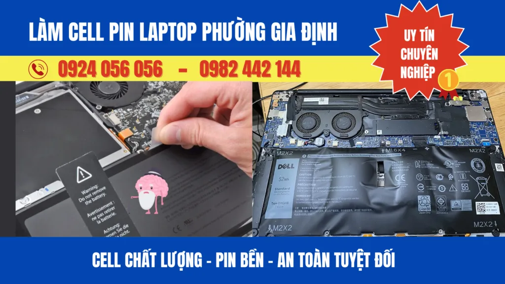 Làm Cell Pin Laptop Phường Gia Định | 99% Pin Ổn Định Sau Sửa 37 Làm Cell Pin Laptop Phường Gia Định