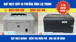 Nạp mực máy in phường Bình Lợi Trung – uy tín #1 – nhanh chóng – giá minh bạch