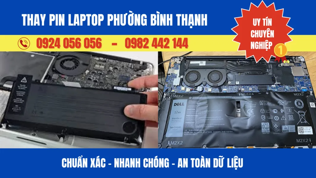 Thay Pin Laptop Phường Bình Thạnh