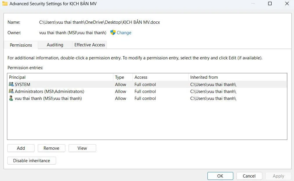 Windows Không Cho Xóa File Do Thiếu Quyền: Nguyên Nhân Và Cách Khắc Phục 3 Windows Không Cho Xóa File Do Thiếu Quyền: Nguyên Nhân Và Cách Khắc Phục