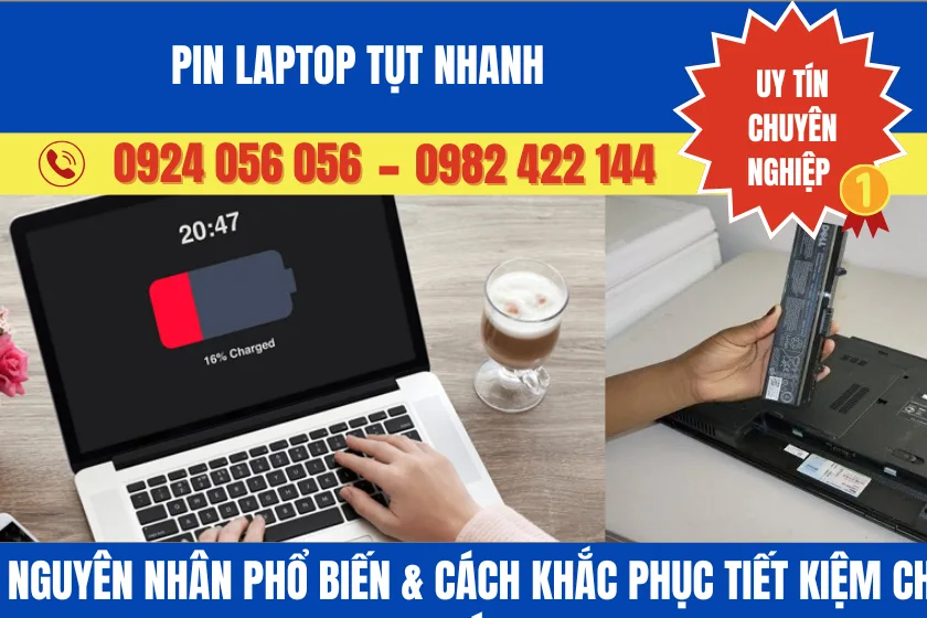 Pin Laptop Tuột Nhanh 