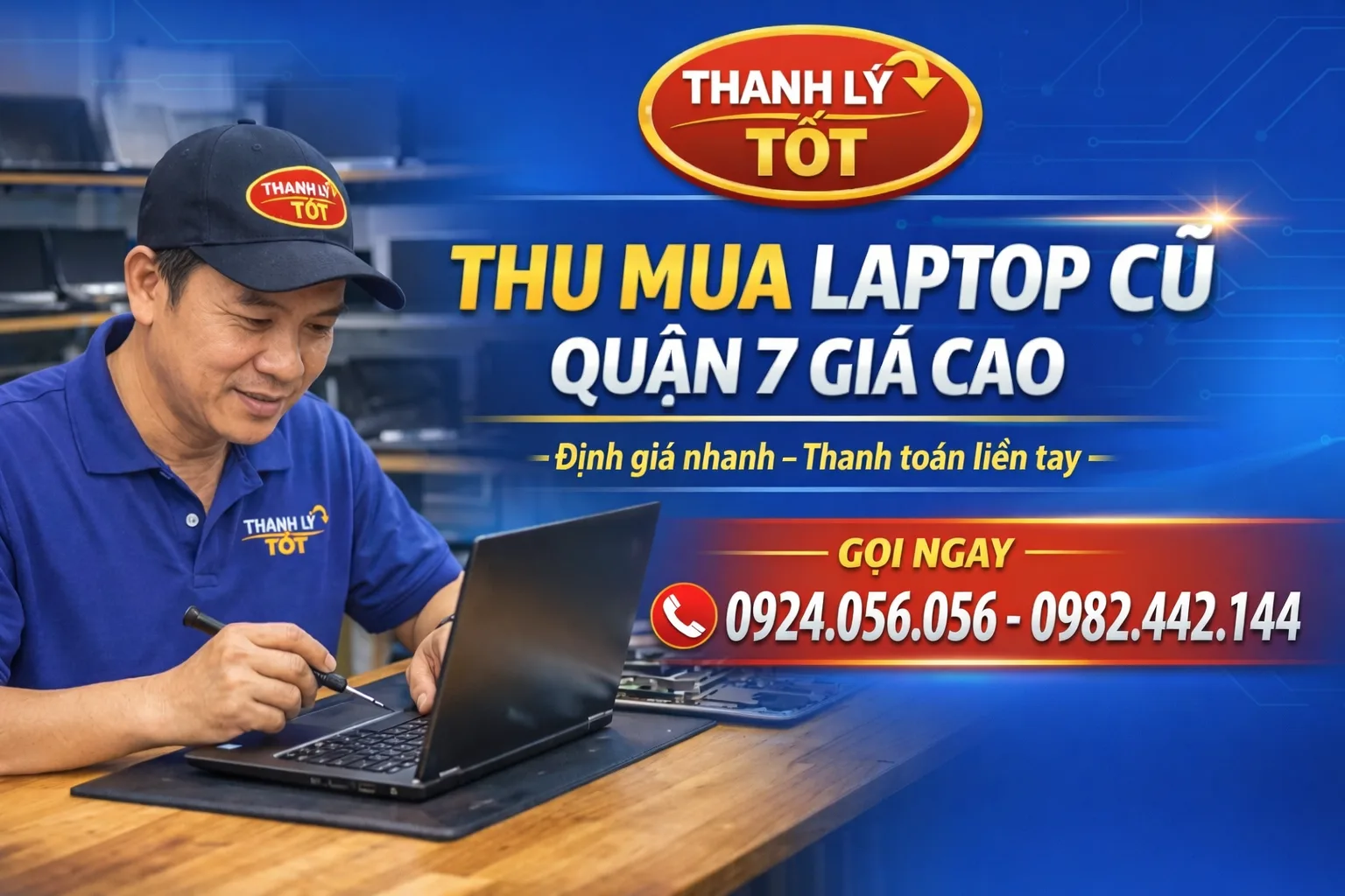 Thu Mua Laptop Cũ Quận 7 Tphcm – Vi Tính A Chề Đến Tận Nhà