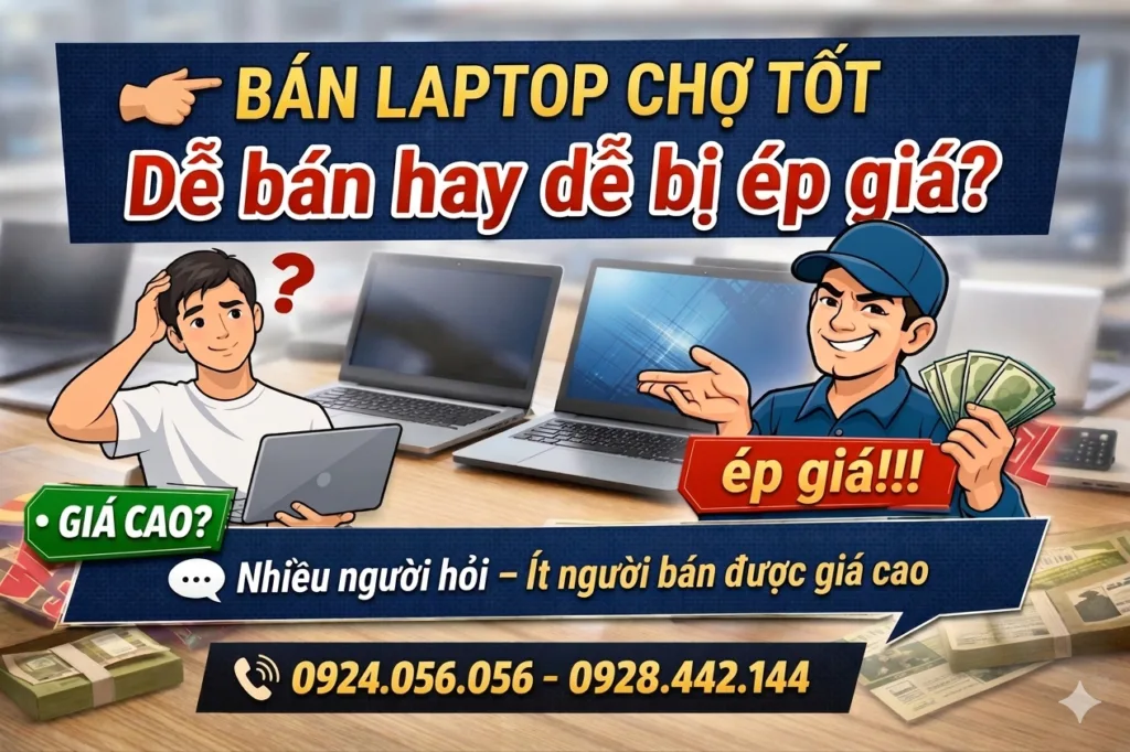 Bán Laptop Cũ Ở Đâu Được Giá Cao Nhất? (Chợ Tốt, Facebook Hay Thu Mua?) 3 Bán Laptop Chợ Tốt