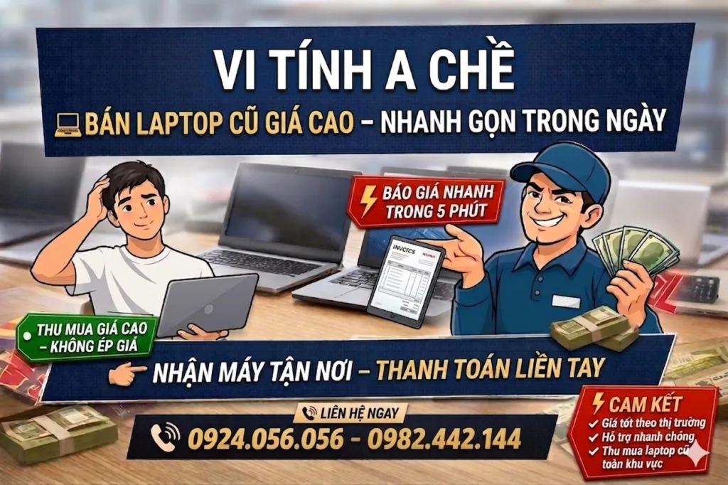 Bán Laptop Cũ Ở Đâu Được Giá Cao Nhất? (Chợ Tốt, Facebook Hay Thu Mua?) 1 Bán Laptop Cũ Ở Đâu Giá Cao