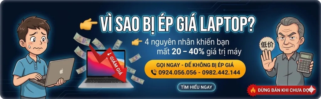 Vì Sao Bị Ép Giá Laptop? 4 Nguyên Nhân Khiến Bạn Mất 20–40% Giá Trị Máy 1 Bị Ép Giá Laptop