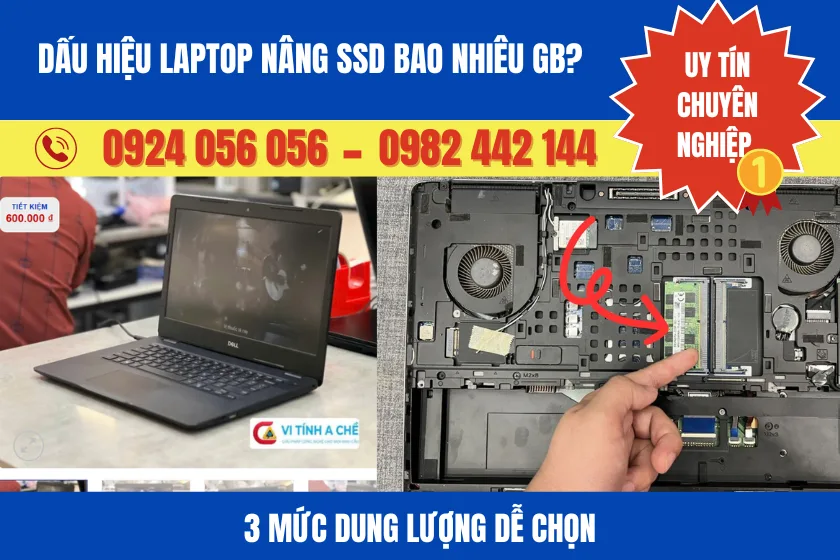 Laptop Nâng Ssd Bao Nhiêu Gb? 3 Mức Dung Lượng Dễ Chọn 1 Laptop Nâng Ssd Bao Nhiêu Gb