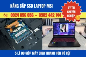 Nâng Cấp Ssd Laptop Msi