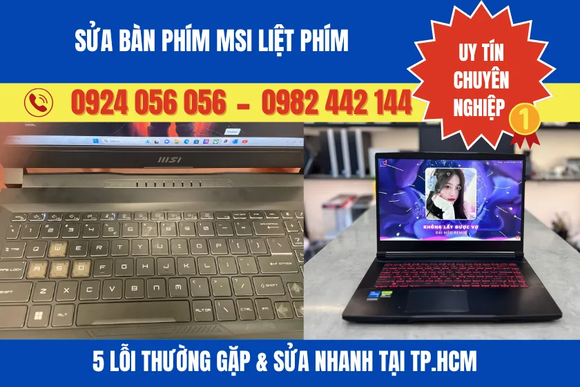 Sửa Bàn Phím Msi Liệt Phím