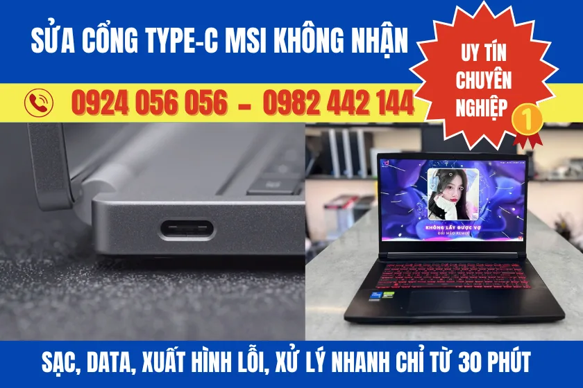 Sửa Cổng Type-C Msi