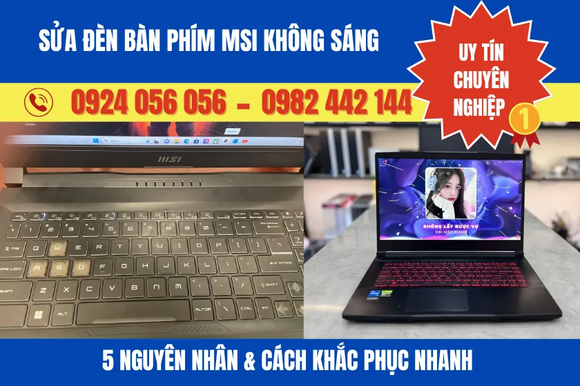 Sửa Đèn Bàn Phím Msi Không Sáng