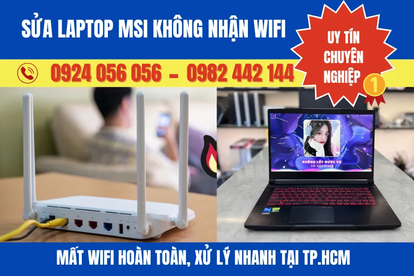 Sửa Laptop Msi Không Nhận Wifi