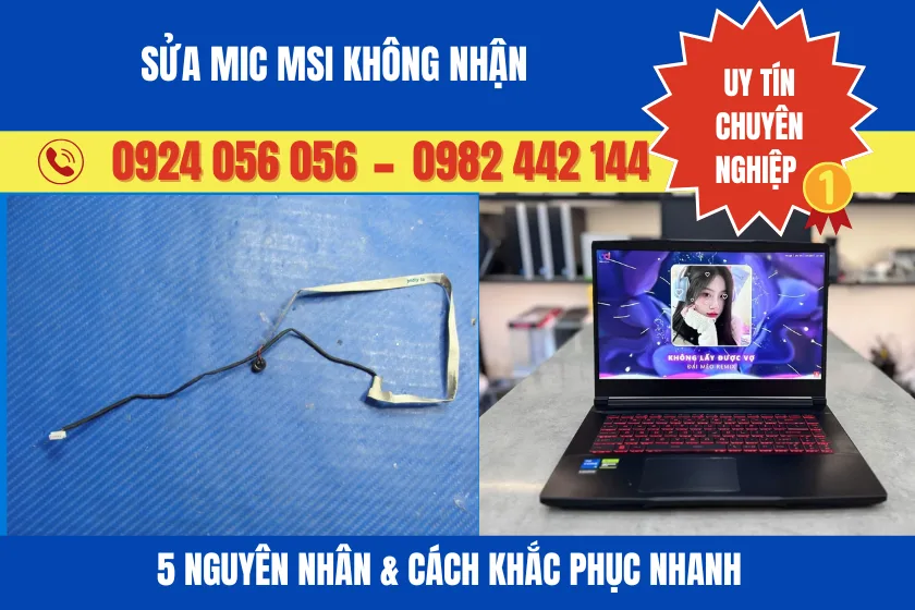 Sửa Mic Msi Không Nhận