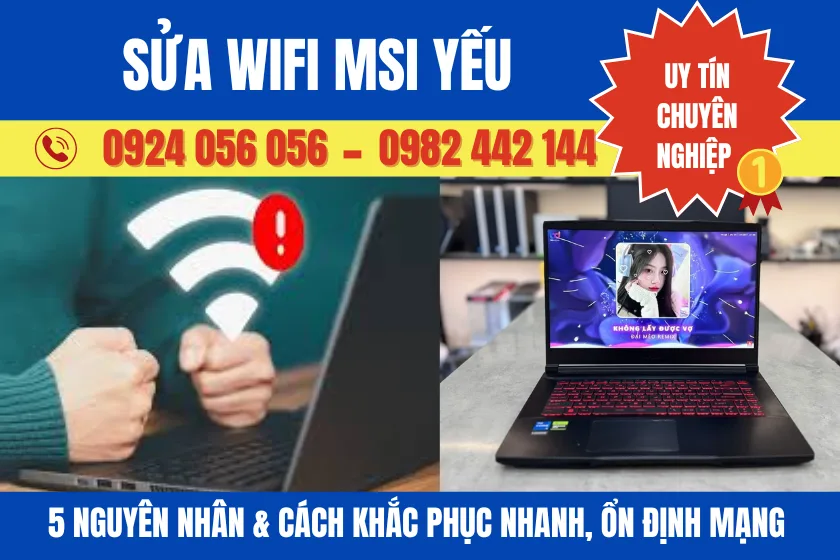 Sửa Wifi Msi Yếu