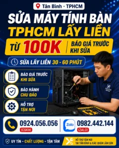 Sửa Máy Tính Bàn Tphcm - Lấy Liền - Vi Tính A Chề
