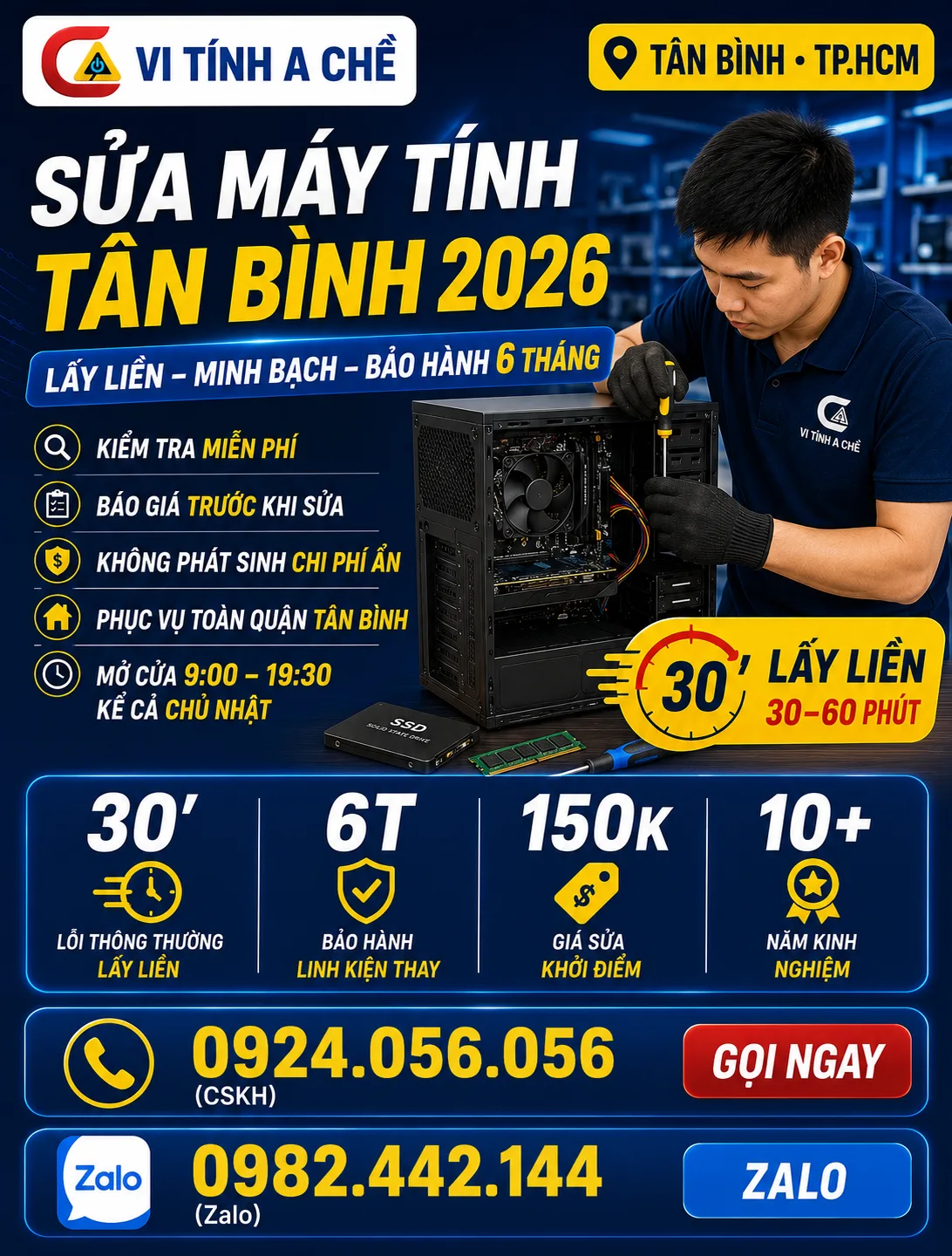 Sửa Máy Tính - Vi Tính A Chề